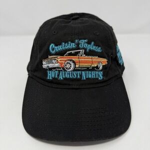Hot August Nights Hat Cap Strapback Black Cruisin' Topless Reno NV 2019 Mens